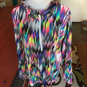 Xersion 1/4 Zip Hooded work-out Jacket XL